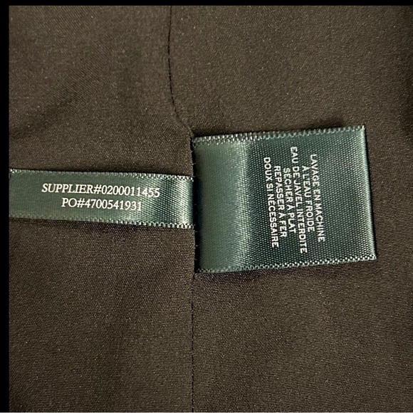 LAUREN RALPH LAUREN Black Moto Jacket Corporate Goth Blazer Women’s Petite 10P - Picture 11 of 13